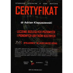 Flow certyfikat Javier major arenal